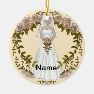 Ornement mariage de mariée amoureuse