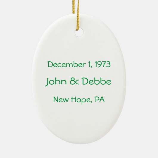 Ornement Mariage Gator (Dos)