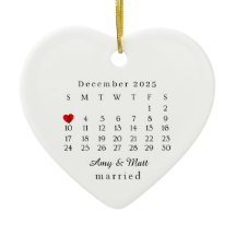 Ornement Marié, Cadeau de Mariage, Date du Mariage