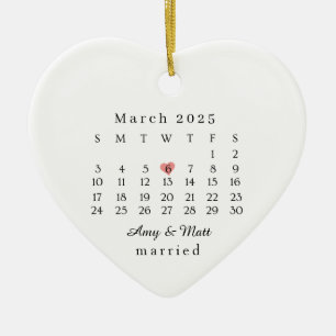 Ornement Marié, Cadeau de Mariage, Date du Mariage