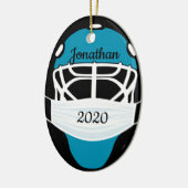 Ornement Masqué Masque De Hockey (Gauche)