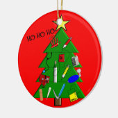 Ornement Médicale de Noël d'infirmière (Gauche)