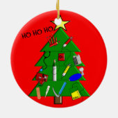 Ornement Médicale de Noël d'infirmière (Dos)