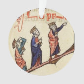 Ornement médiéval de Noël de trois wisemen (devant)