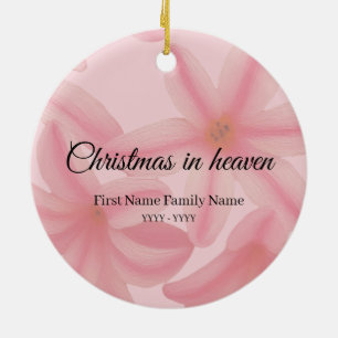 Ornement mémorial de Noël au paradis plumeria