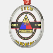 Ornement Métallique 11ème DIVISION BLINDÉE "COUP DE FOUDRE " (Gauche)