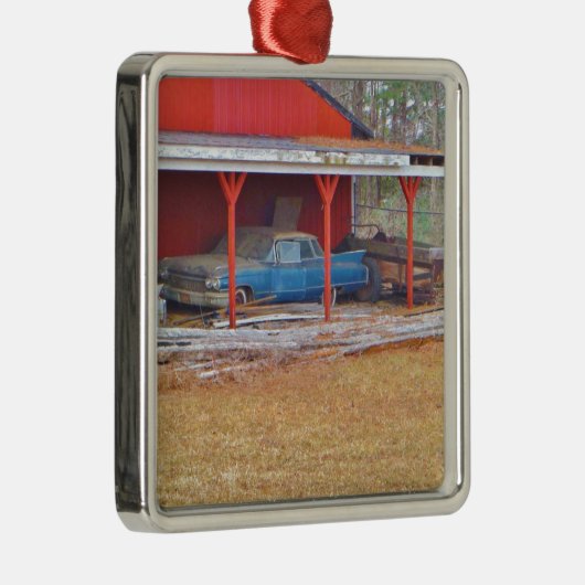 Ornement Métallique 1960 BLUE SADAND DEVILLE Antique voiture (Droite)