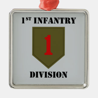Ornement Métallique 1re division d'infanterie avec texte
