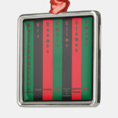 Ornement Métallique 7 Principes de Kwanzaa (Vertical) (Gauche)