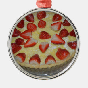 Ornement Métallique A strawberry cake