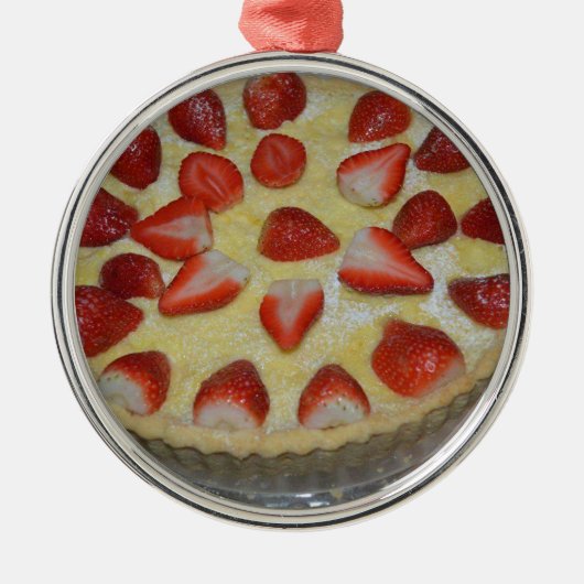Ornement Métallique A strawberry cake (Devant)