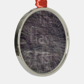 Ornement Métallique Abstrait Ghost Sign on Brick Building (Droite)