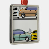 Ornement Métallique Accident de voiture latérale (Droite)