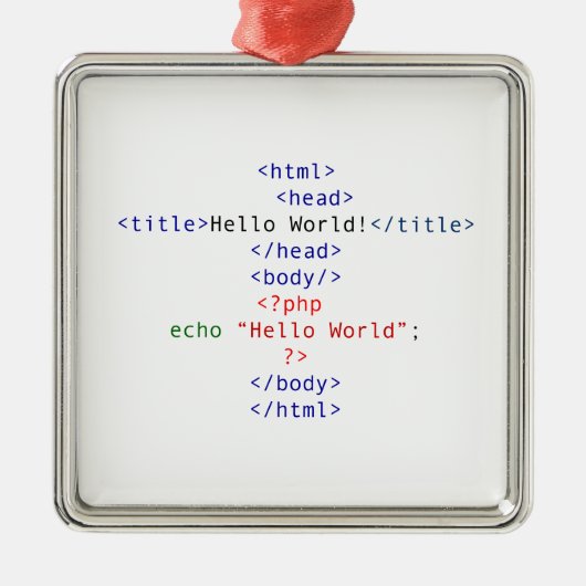 Ornement Métallique Accueil php geek (Devant)