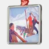 Ornement Métallique Affiche promotionnelle ferroviaire de PLM (Gauche)