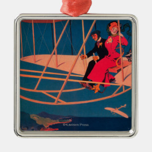 Ornement Métallique Affiche sportive d'aviation