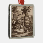 Ornement Métallique Agriculture de grands ananas, illustration d'un (Droite)
