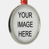 Ornement Métallique Ajoutez votre propre image (Droite)