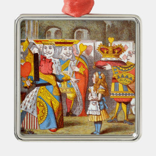 Ornement Métallique Alice dans la cour de la reine 2