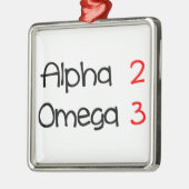 Ornement Métallique alpha oméga (Gauche)