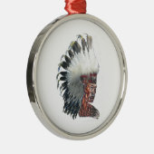 Ornement Métallique Amérindien à la tête (Droite)