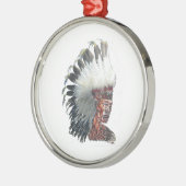 Ornement Métallique Amérindien à la tête (Gauche)