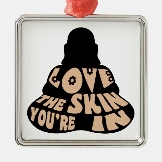 Ornement Métallique Amour Bouddha (Devant)