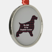 Ornement Métallique Anglais Cocker BFF (Droite)