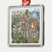 Ornement Métallique Animaux grands et petits (Gauche)