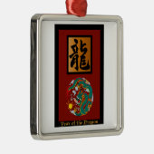 Ornement Métallique Année du rectangle du Dragon (Droite)