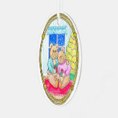 Ornement Métallique Anniversaire des ours de Noël (Avant gauche)