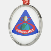 Ornement Métallique Apollo 8 : Premiers hommes à la lune ! (Gauche)