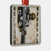 Ornement Métallique Appareil-photo vintage de film (Droite)