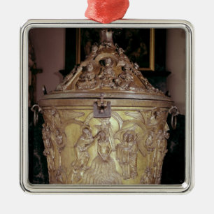 Ornement Métallique Apparence de police baptismale