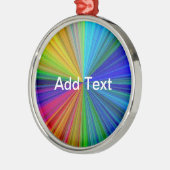 Ornement Métallique Arc arc-en-ciel circulaire (Gauche)