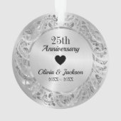 Ornement métallique argenté (dos)