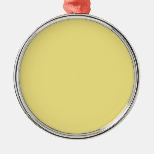 Ornement Métallique Arrière - plan jaune beurre pastel prêt à customis