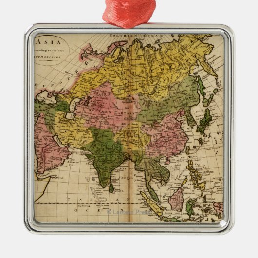 Ornement Métallique AsiaPanoramic MapAsia 3 (Devant)