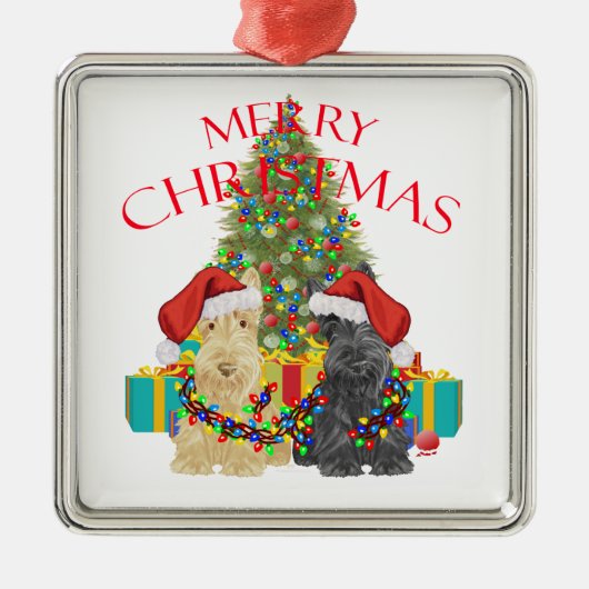 Ornement Métallique Assistants du Père Noël (Devant)