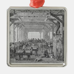 Ornement Métallique Atelier des fabricants de pianos de Pleyel