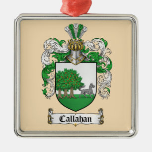 Ornement métallique au blason de la famille Callah