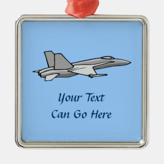 Ornement Métallique Avion de chasse F18 Hornet Conception du pilote d'