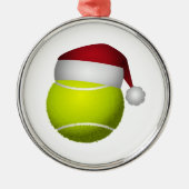 Ornement Métallique Bal de tennis de Noël (Devant)