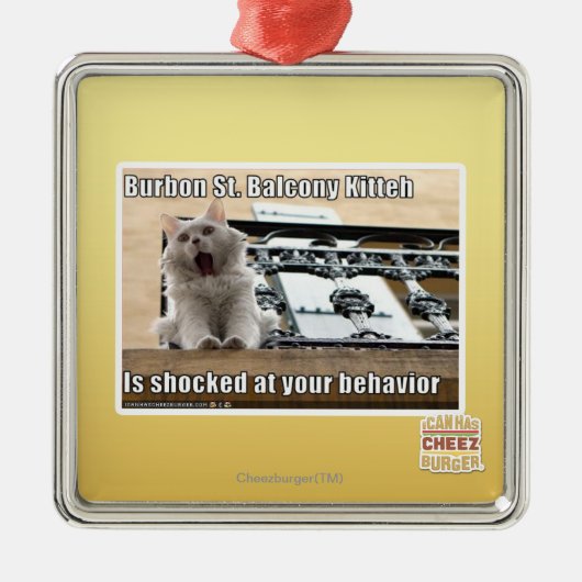 Ornement Métallique Balcon Kitteh de St de Burbon (Devant)