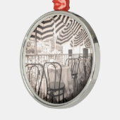 Ornement Métallique Balcon restaurant pittoresque, Italie (Gauche)