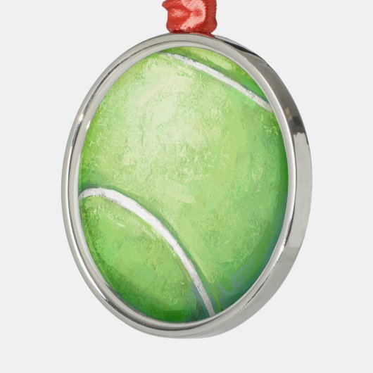 Ornement Métallique Ball de tennis (Gauche)