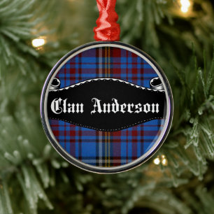 Ornement Métallique Bannière du clan Anderson