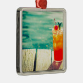 Ornement Métallique Bar de piscine à coucher de soleil rétro (Droite)