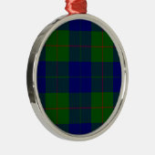 Ornement Métallique Barclay tartan bleu vert plaid (Droite)