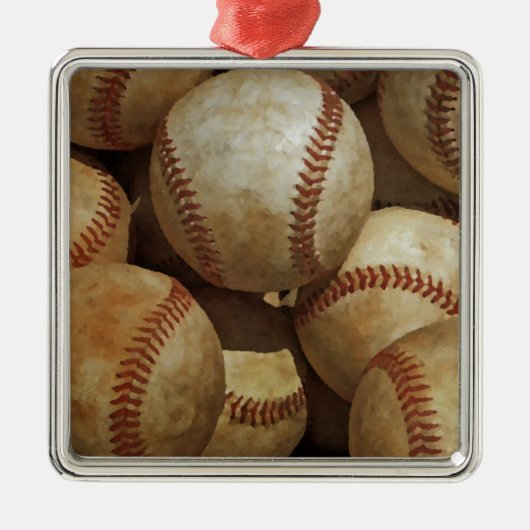 Ornement Métallique Baseball (Devant)